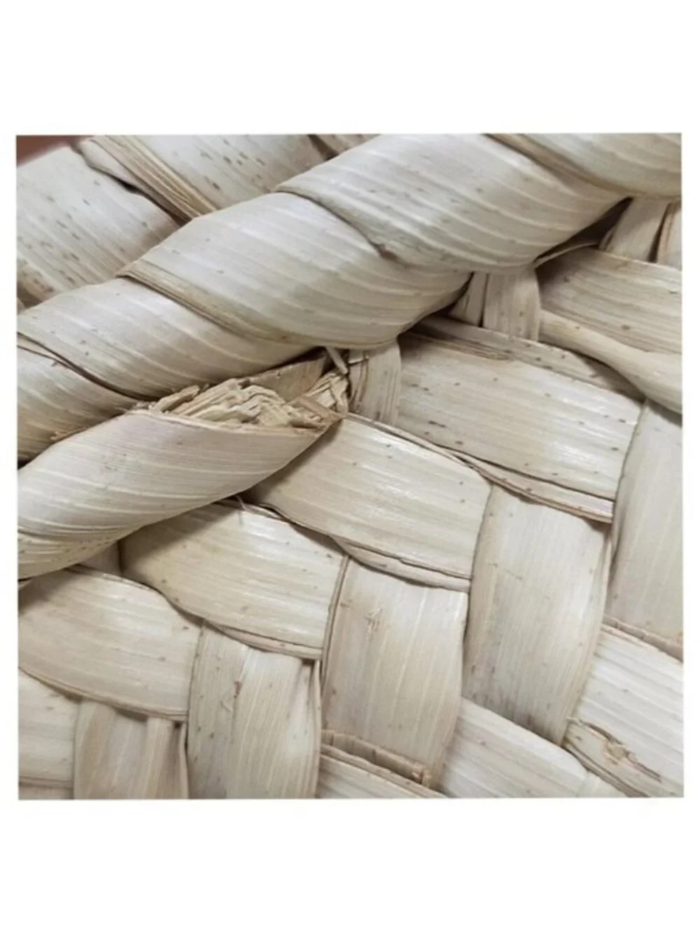 Authentic Loewe Large Basket Palm Leaf Leather Tote Bag